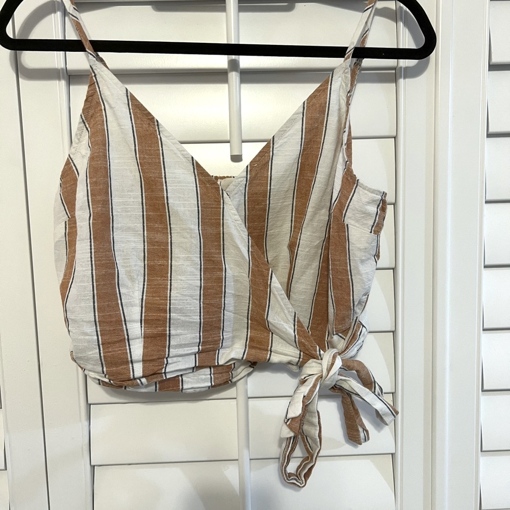 Crisscross Striped Crop Top!